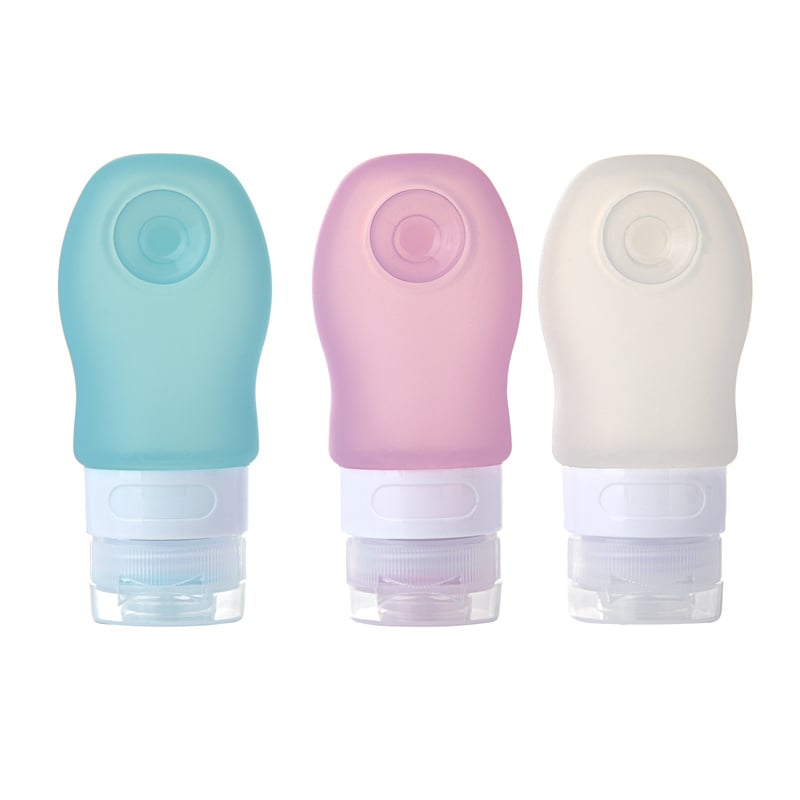 Conjunto de garrafa de viagem de silicone portátil à prova de vazamento recipientes de higiene pessoal tamanho de viagem tubo cosmético